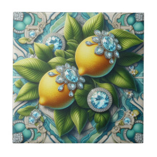 Arte sem Costura Art Déco Limões e Diamantes