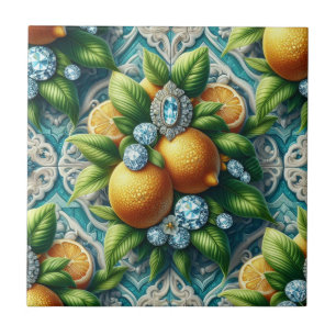 Arte sem Costura Art Déco Limões e Diamantes