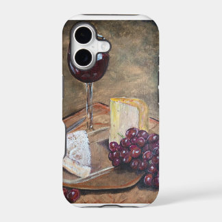 Arte sofisticada de vinho e queijo