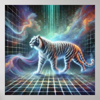 Arte Surreal Abstrato mística para Poster