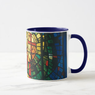Arte transversal cristã da caneca de café do