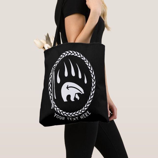 Arte Tribal Bear Tote Bag Willife Bag (Close Up)