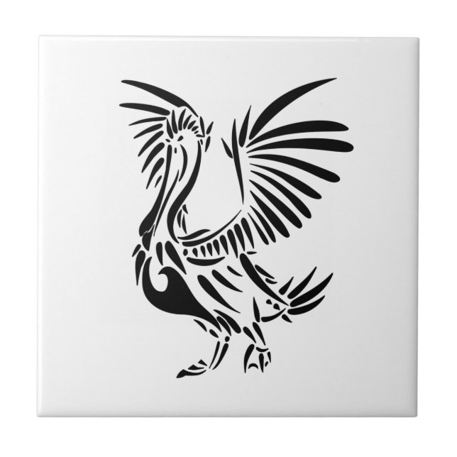 Arte Tribal de Pelicano (Frente)