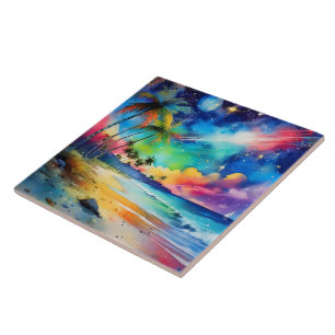 Arte tropical aquarela