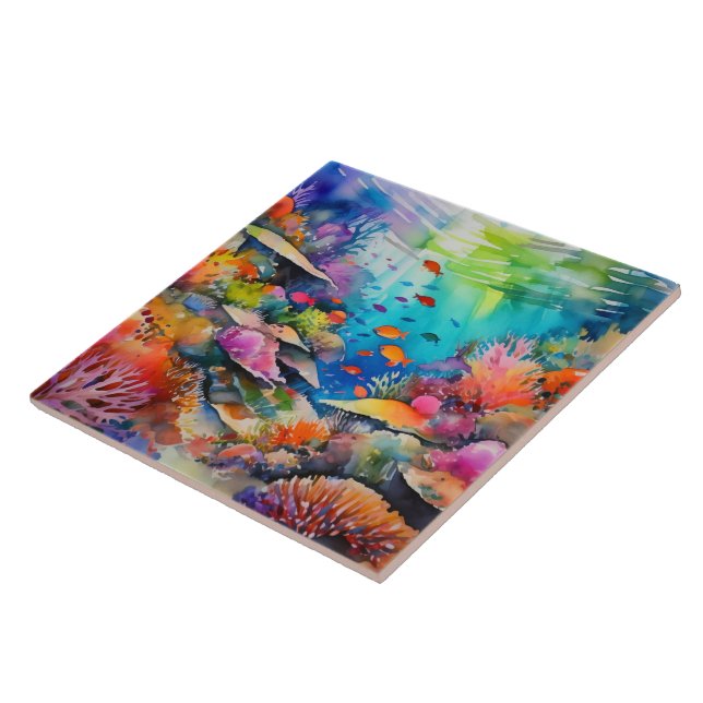 Arte tropical aquarela (Lateral)