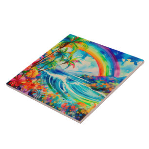 Arte tropical aquarela