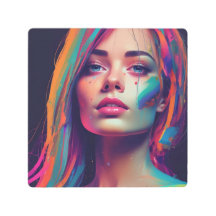 Arte tropical de parede vibrante