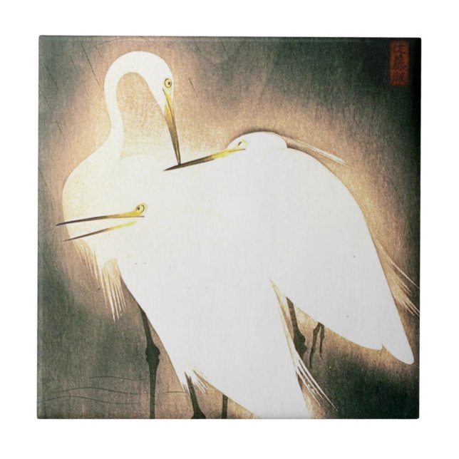 Arte Ukiyo-E de Woodblock de três japoneses das (Frente)