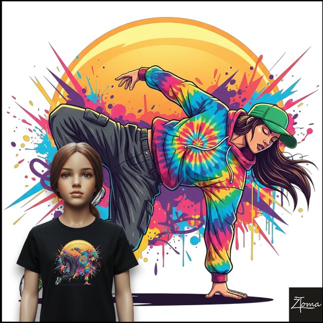 Arte Urbana com Pintura Salpicada e Breakdance Tie (Criador carregado)