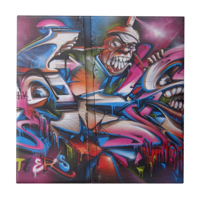 Arte urbana de grafite de gangster (Frente)