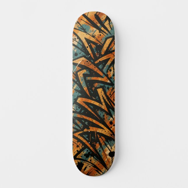 Arte Urbana de Rua Graffiti Skateboard 1 (Frente)