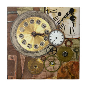 Arte velha oxidada de Steampunk dos pulsos de