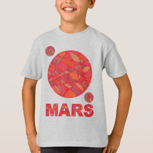 Arte vermelha do planeta da camisa de Z Marte