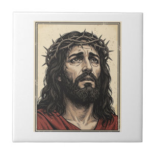 Arte Vetorial de Retrato Religioso da Coroa de Esp