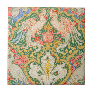 Arte Vintage de Cacatua e Pavão de Walter Crane