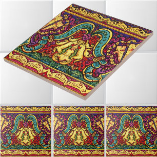 Arte Vintage Nouveau Folhagem Friso por Walter Cra