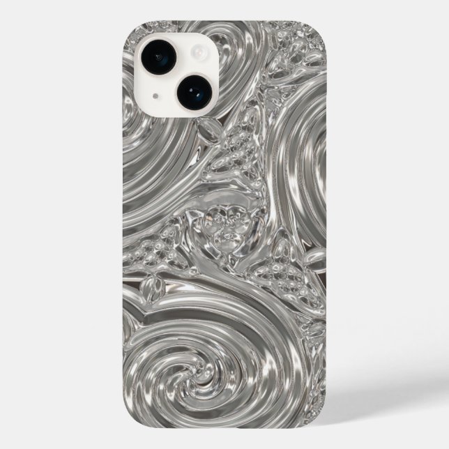 Arte vitoriana elegante prata nouveau gravada (Verso)