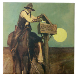 Arte Western “Entrega Rural” por NC Wyeth