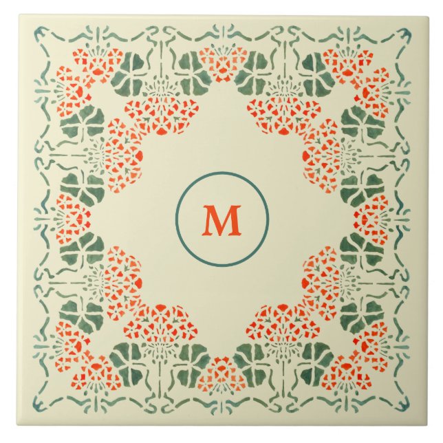 Artes e Artesanatos ou Estêncil Floral (Frente)