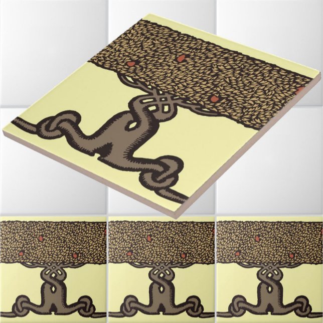 Artes E Artesanatos Vintage Roycroft Fruta Tree He (Criador carregado)