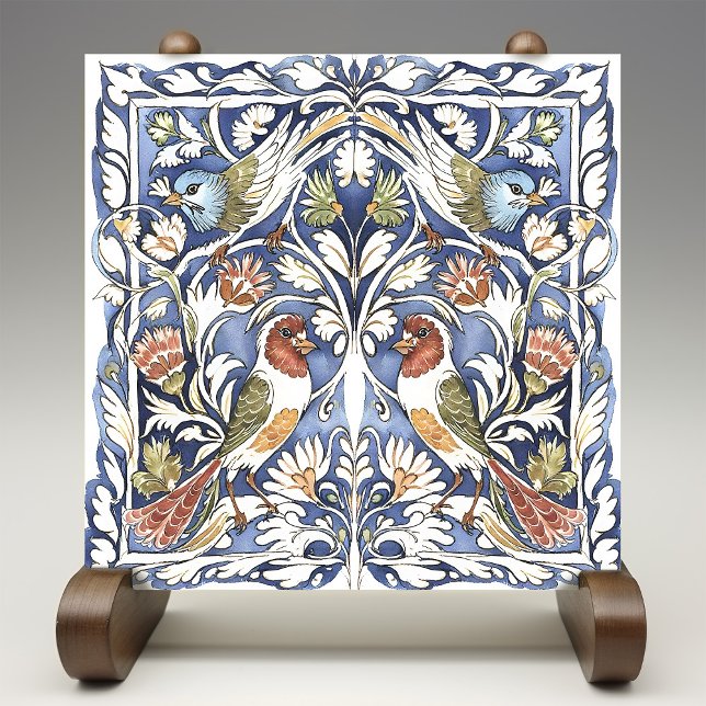Artes e Ofícios de Aves e Flores Coloridas (Criador carregado)