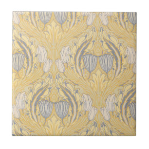 Artes e Ofícios Walter Crane Tulipas Azuis Brancas