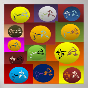 artes marciais do karaté do impressão do poster
