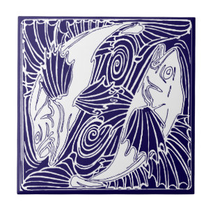 Artes Vintage e Ofícios Peixes Dourados Koi Japone
