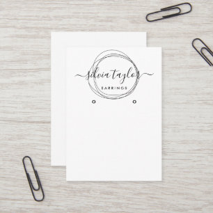 Artesanato de caligrafia Cartão de exposição