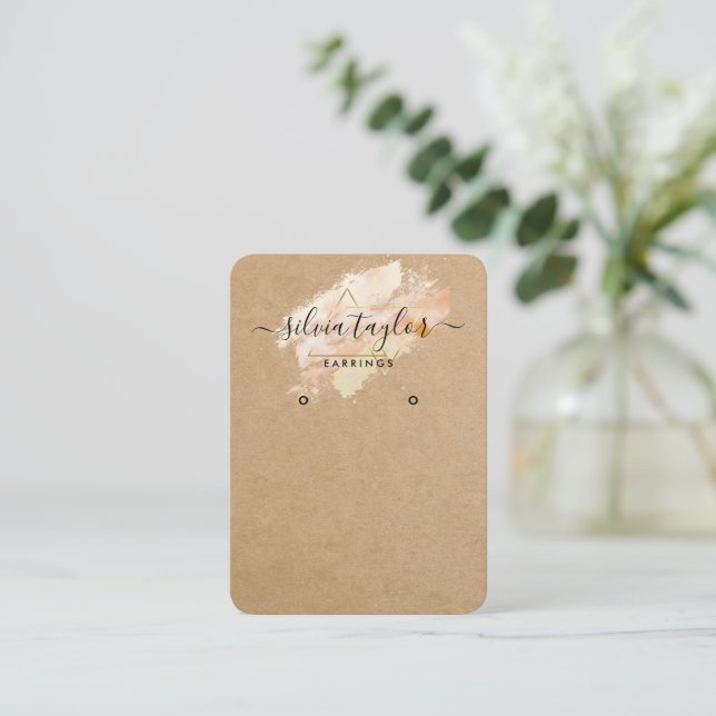 Artesanato de caligrafia Cartão de exposição (Em pé/Frente)