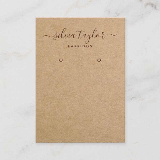 Artesanato de caligrafia Cartão de exposição (Frente)