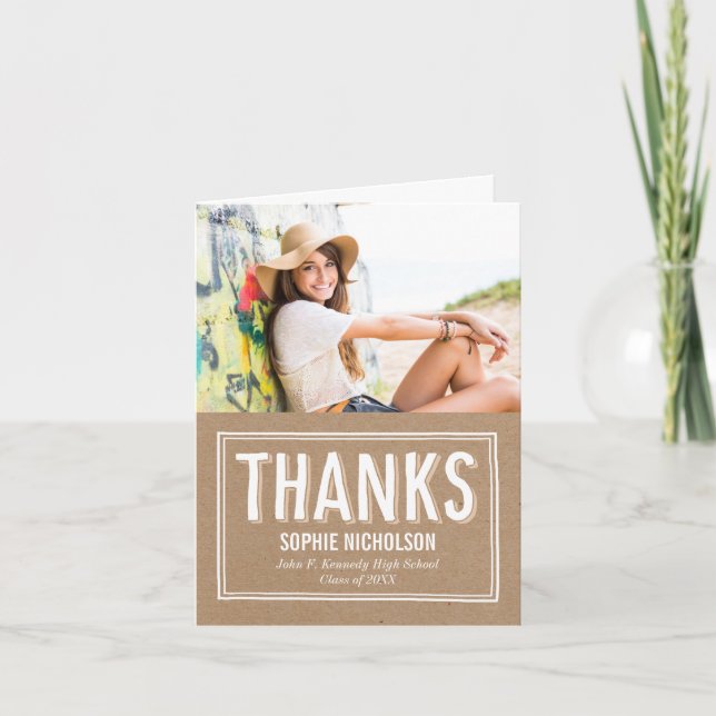 Artesanato de Cartões de agradecimentos para Gradu (Frente)