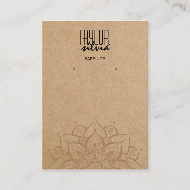 artesanato de mandala Cartão de apresentação (Frente)