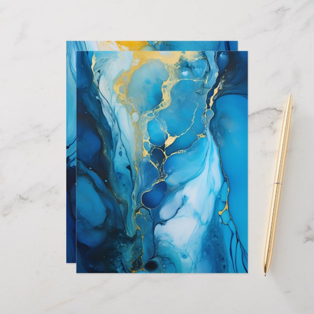 Artesanato de marinho e de papel a álcool Dourado (Frente/Verso In Situ)