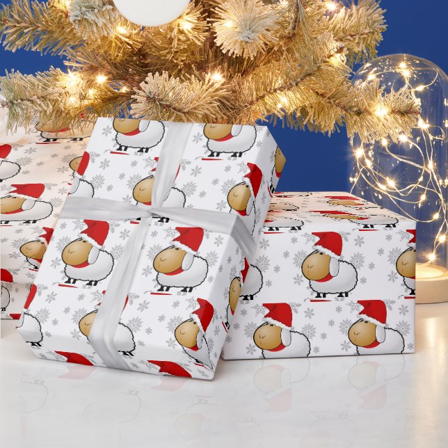 Artesanato de Ovelha de Natal ou Papel de Embrulho (Feriados)