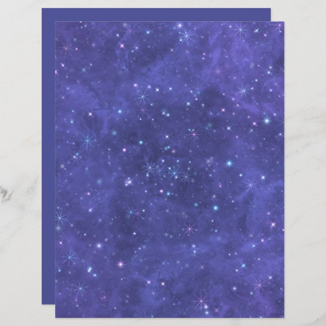 Artesanato Escuro de Starry Night/Papel de Scrapbo (Frente/Verso)