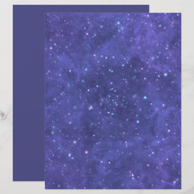 Artesanato Escuro de Starry Night/Papel de Scrapbo (Frente/Verso)