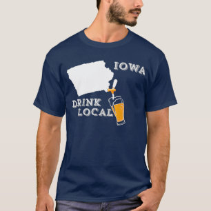 Artesanato Local Cerveja Iowa Beber Camisa Local