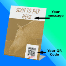 Artesanato Stall Scan2Pay Ouro Cavalo Marrom
