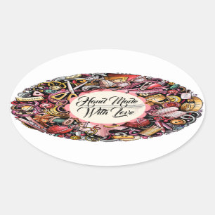 Artesanatos que Sewing a etiqueta de confecção d