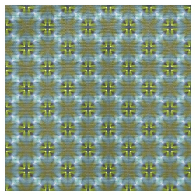 Artesanatos verdes azuis Glitch2 Tecido (Modelo)
