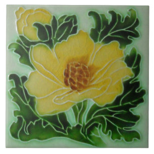 Artesão floral do Majolica de Nouveau Deco da art