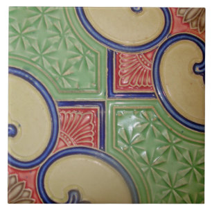 Artesão floral do Majolica de Nouveau Deco da arte