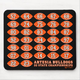 Artesia Bulldog Futebol State Champs Mousepad
