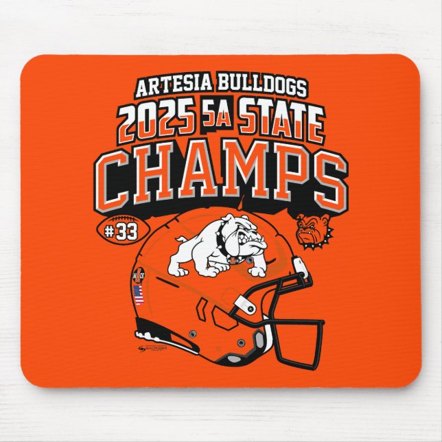 Artesia Bulldogs 2025 State Champs Mouse Pad (Frente)