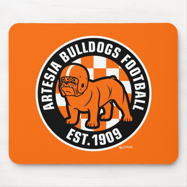 Artesia Bulldogs Football Est. 1909 Mousepad (Frente)