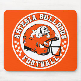 Artesia Bulldogs Helmet Roundel Mouse Pad