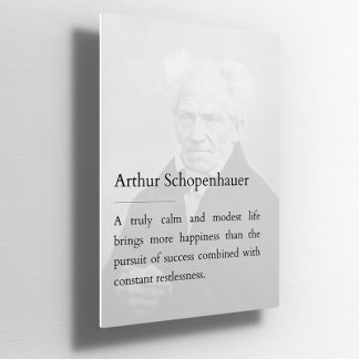 Arthur Schopenhauer Poster de citas inspiradoras
