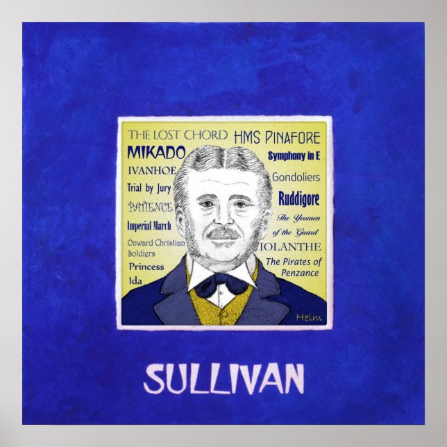 Arthur Sullivan impressão (Frente)