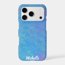 Ártico Brilhante Azul Marmoreado Personalizado